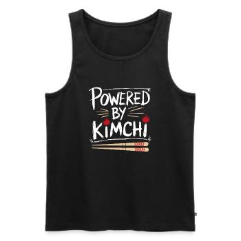 L’amour du kimchi et le goût - Débardeur bio Premium Homme - noir - Devant - AI Model Male 178 light (178cm)