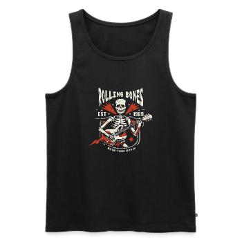 Rolling bones - Men's Premium Organic Tank Top - black - Front - AI Model Male 178 light (178cm)