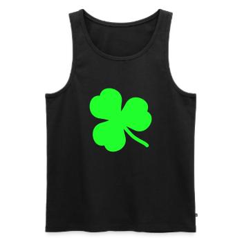 kleeblatt_2 - Men's Premium Organic Tank Top - black - Front - Michal (187cm)