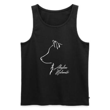 Malamute Profil E WILSIGNS - Débardeur bio Premium Homme - noir - Devant - Michal (187cm)