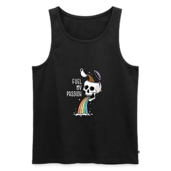 Fuel My Passion - Coffee Lovers - Men's Premium Organic Tank Top - black - Front - Michal (187cm)