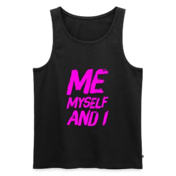 moi et moi - Débardeur bio Premium Homme - noir - Devant - AI Model Male 178 light (178cm)