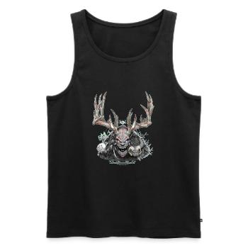 Cernunnos - Men's Premium Organic Tank Top - black - Front - AI Model Male 178 light (178cm)