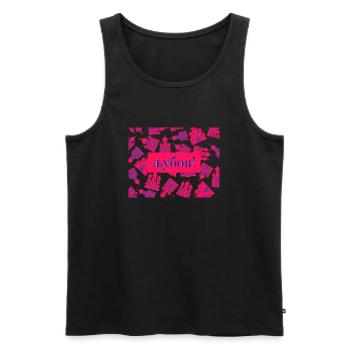 Liubov - Love is love -Slavic Love - Männer Premium Bio Tank Top - Schwarz - Vorne - AI Model Male 178 light (178cm)