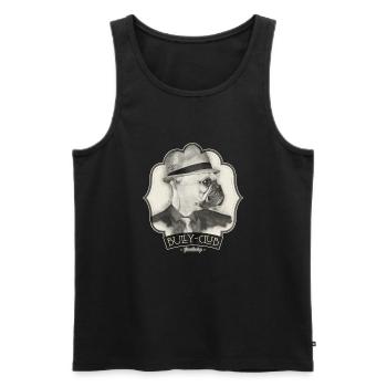 Bully-Club - Männer Premium Bio Tank Top - Schwarz - Vorne - AI Model Male 178 light (178cm)