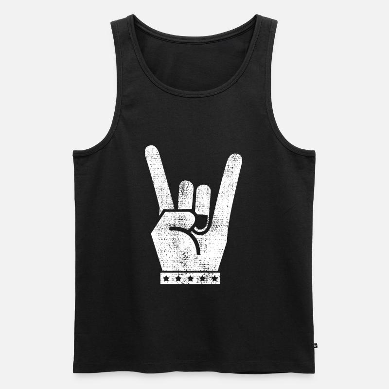Rock And Roll - Débardeur bio Premium Homme - noir