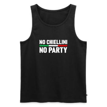 CHIELLINI ITALIE DRAPEAU ITALIEN FOOTBALL - Débardeur bio Premium Homme - noir - Devant - Michal (187cm)