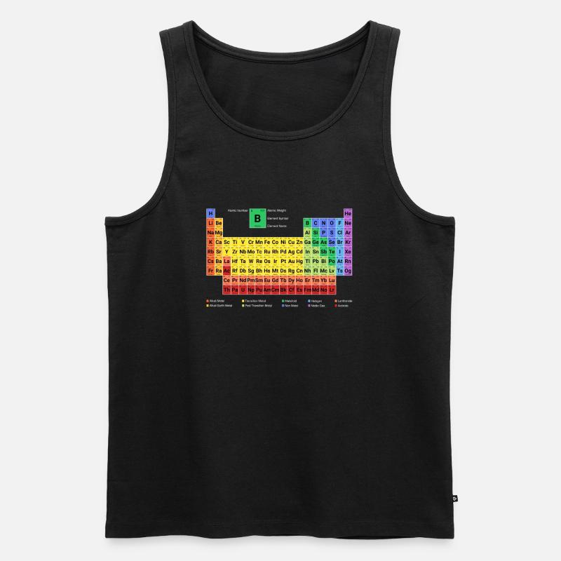 Periodensystem der Elemente neu und vollständig - Männer Premium Bio Tank Top - Schwarz