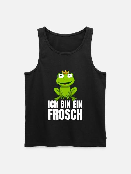 Ich Bin Ein Frosch - Männer Premium Bio Tank Top - Schwarz