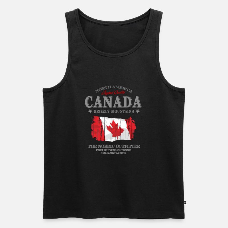 Kanada - Maple Leaf - Canada - Men's Premium Organic Tank Top - black