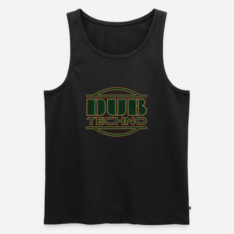Dub Techno Echo Chamber Edition - Männer Premium Bio Tank Top - Schwarz