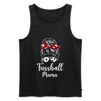 Fussball Mama - Männer Premium Bio Tank Top - Schwarz - Vorne - Michal (187cm)