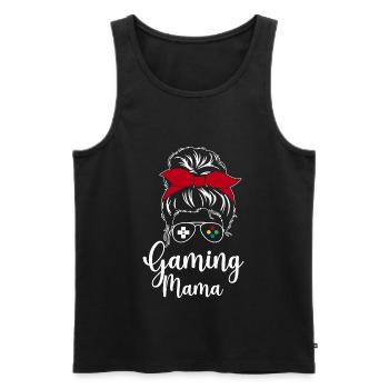 Gaming Mom - Men's Premium Organic Tank Top - black - Front - Michal (187cm)