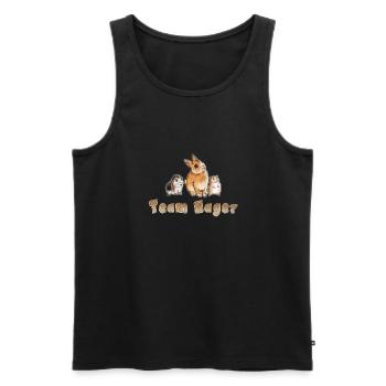 Team Nager - Männer Premium Bio Tank Top - Schwarz - Vorne - Michal (187cm)