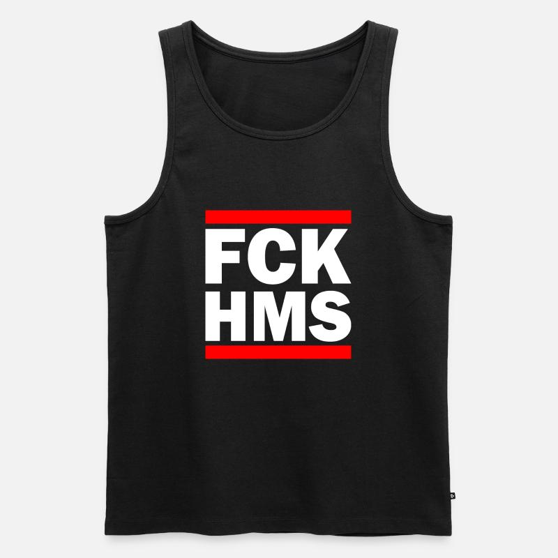 Fck hms - Männer Premium Bio Tank Top - Schwarz