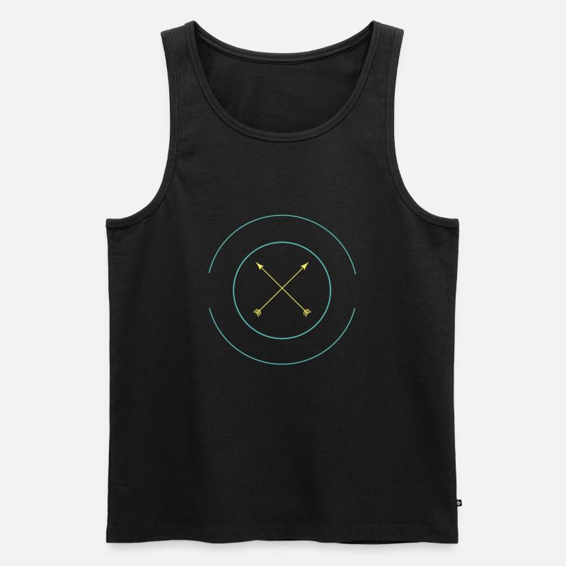 Lebe dein Leben - Männer Premium Bio Tank Top - Schwarz