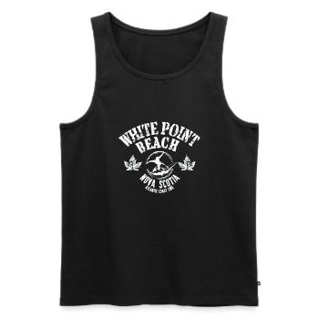 White Point Beach Surfen - Männer Premium Bio Tank Top - Schwarz - Vorne - Michal (187cm)