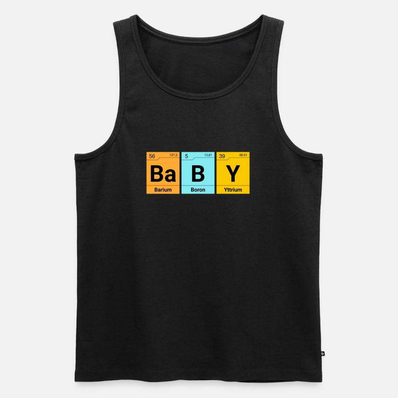 Éléments de chimie bébé - Débardeur bio Premium Homme - noir