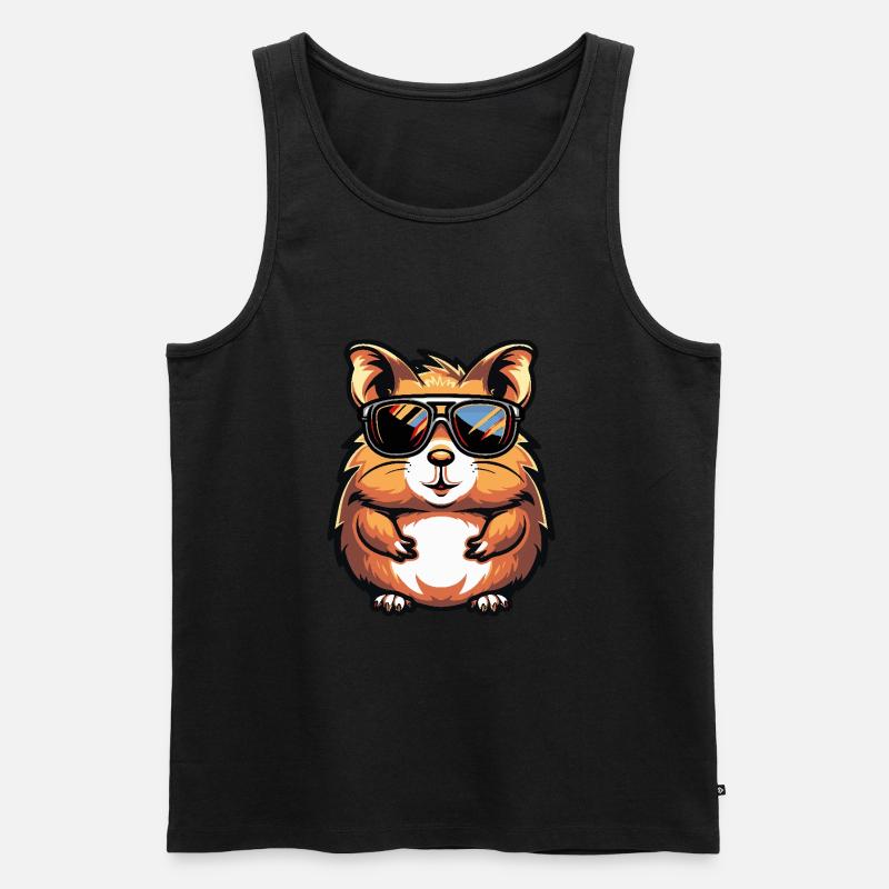 Hamster Cool Comic - Männer Premium Bio Tank Top - undefined