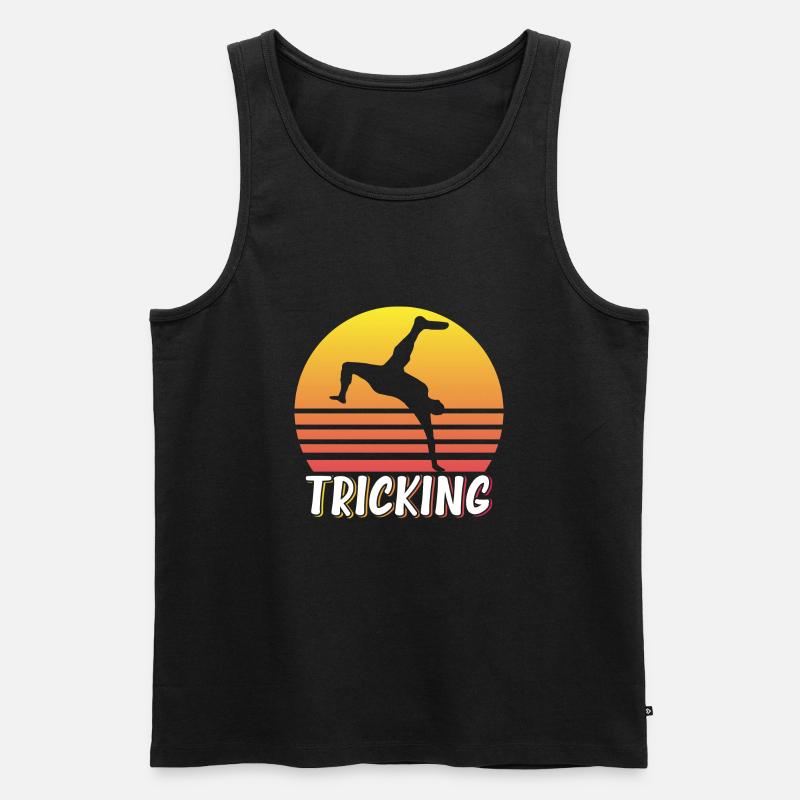 Martial Arts Tricking - Männer Premium Bio Tank Top - Schwarz
