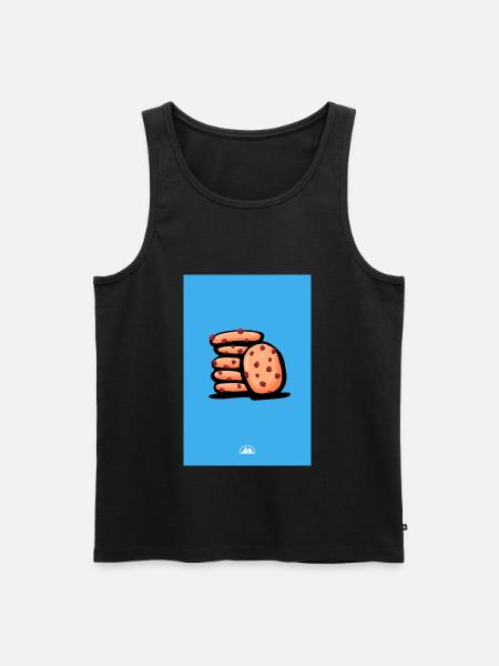 Cookies - Männer Premium Bio Tank Top - Schwarz