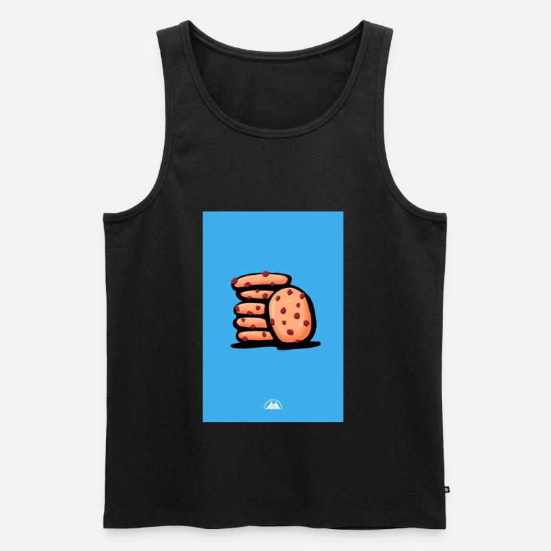 Cookies - Männer Premium Bio Tank Top - Schwarz