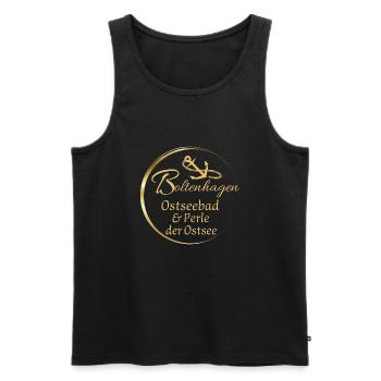 Boltenhagen-Ostseebad & Perle der Ostsee - Männer Premium Bio Tank Top - Schwarz - Vorne - Michal (187cm)