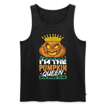 I'm The Pumkin Queen Bow Down To Me - Men's Premium Organic Tank Top - black - Front - AI Model Male 178 light (178cm)