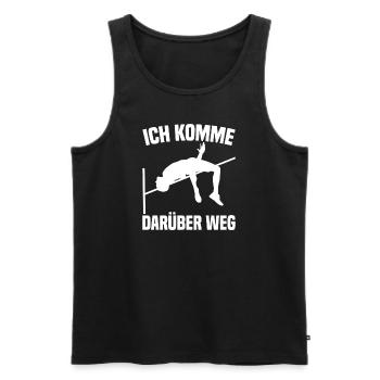 High Jump - I Get Over It - Men's Premium Organic Tank Top - black - Front - AI Model Male 178 light (178cm)