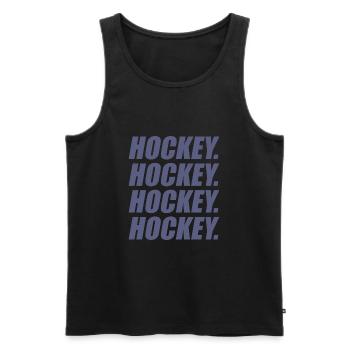 Cool Hockey Apparel - Men's Premium Organic Tank Top - black - Front - AI Model Male 178 light (178cm)