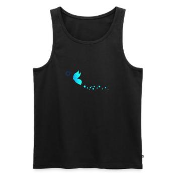 Schmetterling Illustration butterfly Tier Insekt - Männer Premium Bio Tank Top - Schwarz - Vorne - AI Model Male 178 light (178cm)