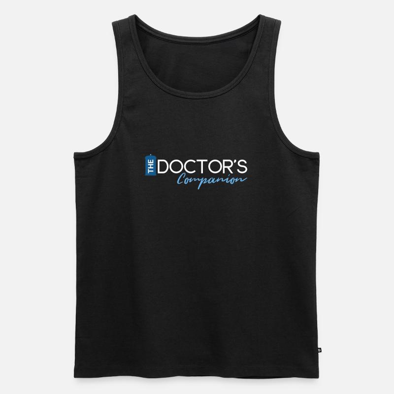Doktor Companion - Männer Premium Bio Tank Top - Schwarz