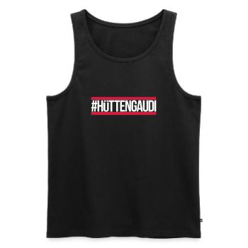 Hüttengaudi - Männer Premium Bio Tank Top - Schwarz - Vorne - Michal (187cm)