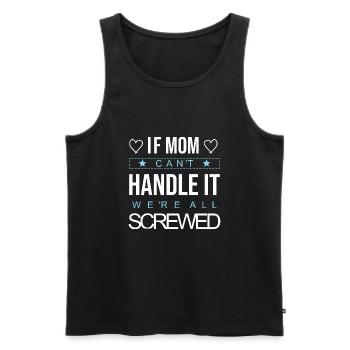 meilleure maman meilleure maman mère supermama - Débardeur bio Premium Homme - noir - Devant - Michal (187cm)