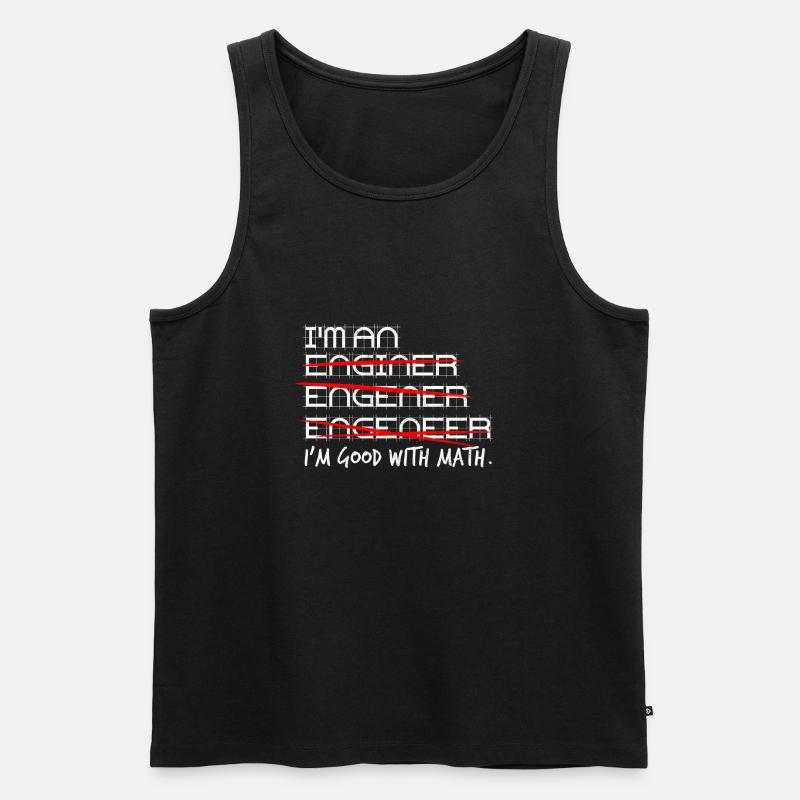 Engineer Engineer Engineering - Men's Premium Organic Tank Top - black
