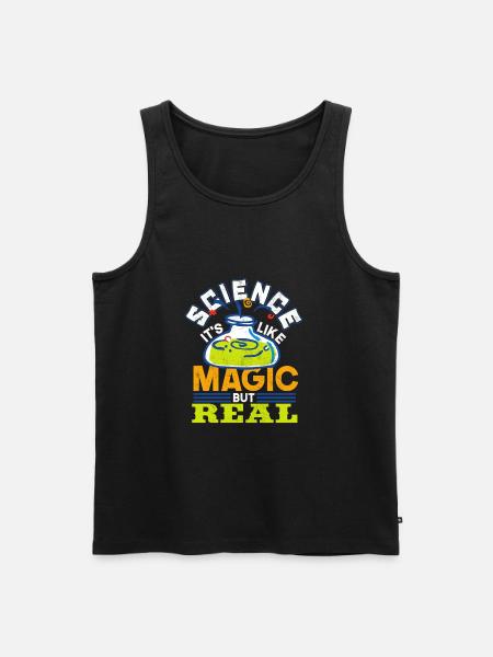 Science Magic Wissenschaft - Männer Premium Bio Tank Top - Schwarz