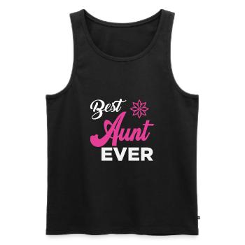 Best Aunt Ever - Männer Premium Bio Tank Top - Schwarz - Vorne - AI Model Male 178 light (178cm)