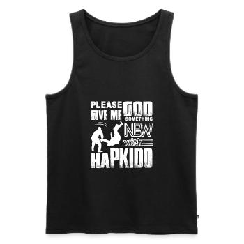 Hapkido Give Me Something New Hapkido - Men's Premium Organic Tank Top - black - Front - AI Model Male 178 light (178cm)