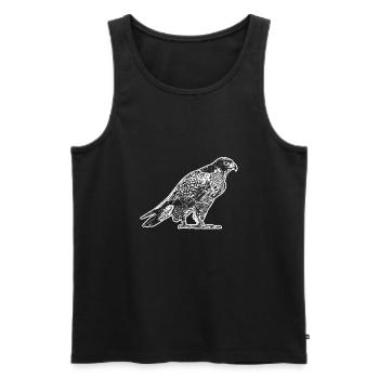 Goshawk Goshawk Floral Pattern - Men's Premium Organic Tank Top - black - Front - AI Model Male 178 light (178cm)