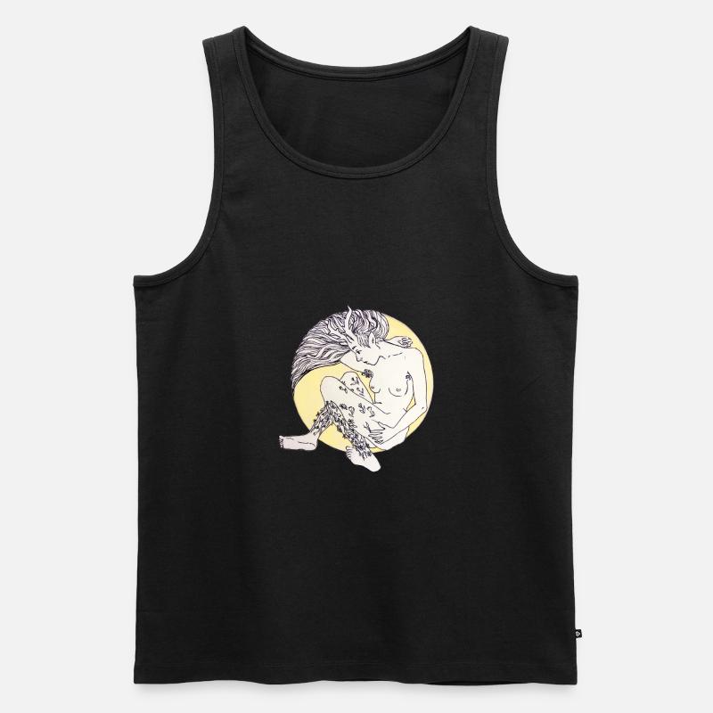 Waldelfe - Männer Premium Bio Tank Top - Schwarz