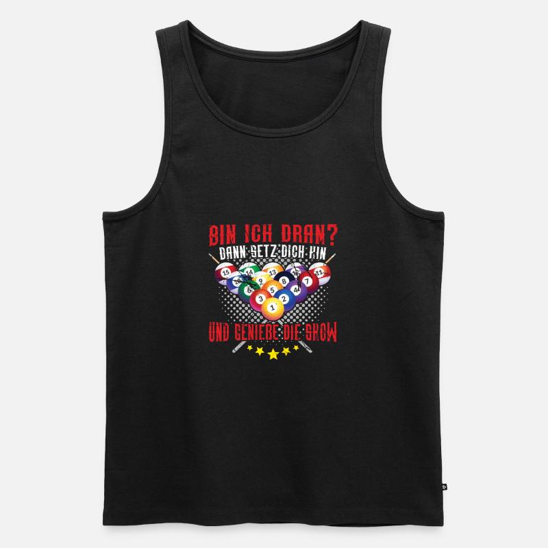 Billard - Männer Premium Bio Tank Top - Schwarz