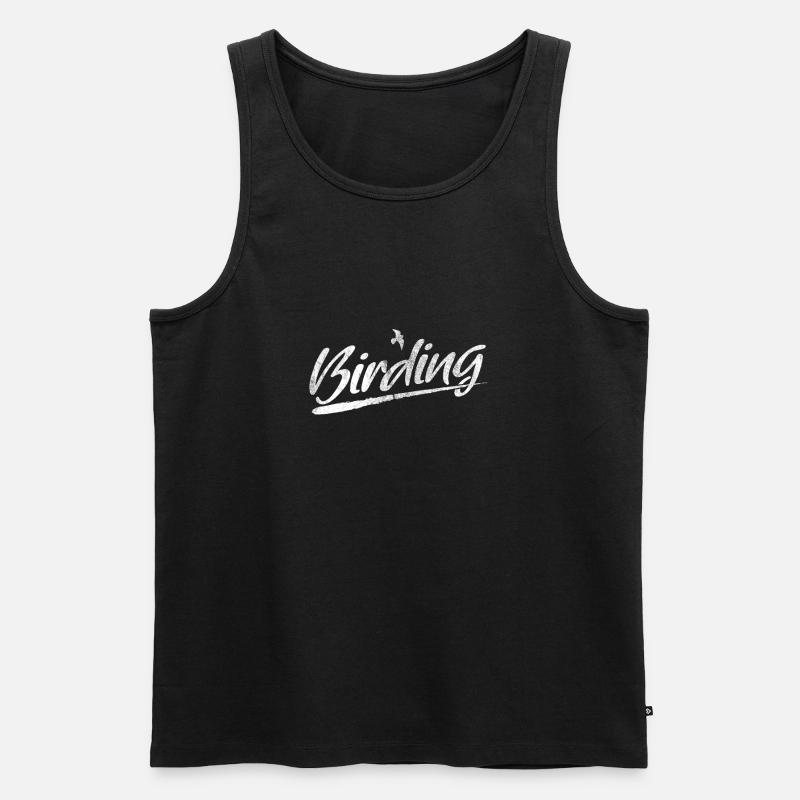 Birding - Männer Premium Bio Tank Top - Schwarz