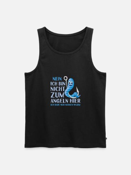 Angler - Männer Premium Bio Tank Top - Schwarz