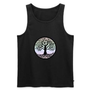 Tree of Life - Tree Of Life - Men's Premium Organic Tank Top - black - Front - Michal (187cm)