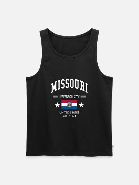 Missouri - Men's Premium Organic Tank Top - black