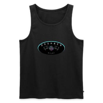 Drohnen Pilot Drone Pilot - Männer Premium Bio Tank Top - Schwarz - Vorne - AI Model Male 178 light (178cm)