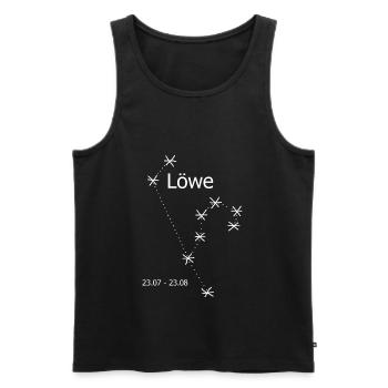 Sternbild Löwe - Männer Premium Bio Tank Top - Schwarz - Vorne - Michal (187cm)