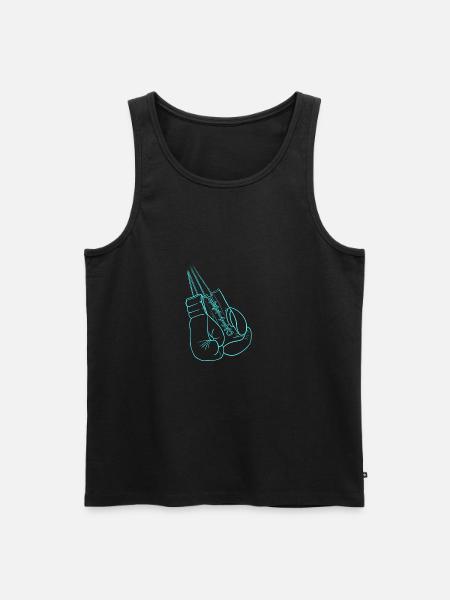 Gants de boxe - Débardeur bio Premium Homme - noir