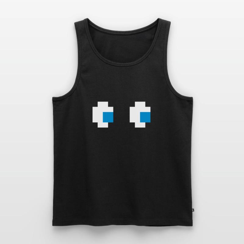 Ghost Eyes Ghost Eyes Comic Computer Game Console Men's Premium Organic Tank Top