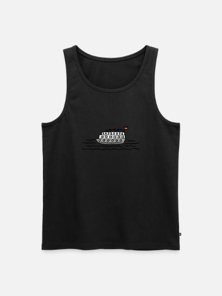 Ship passenger ship Germany flag - Men's Premium Organic Tank Top -